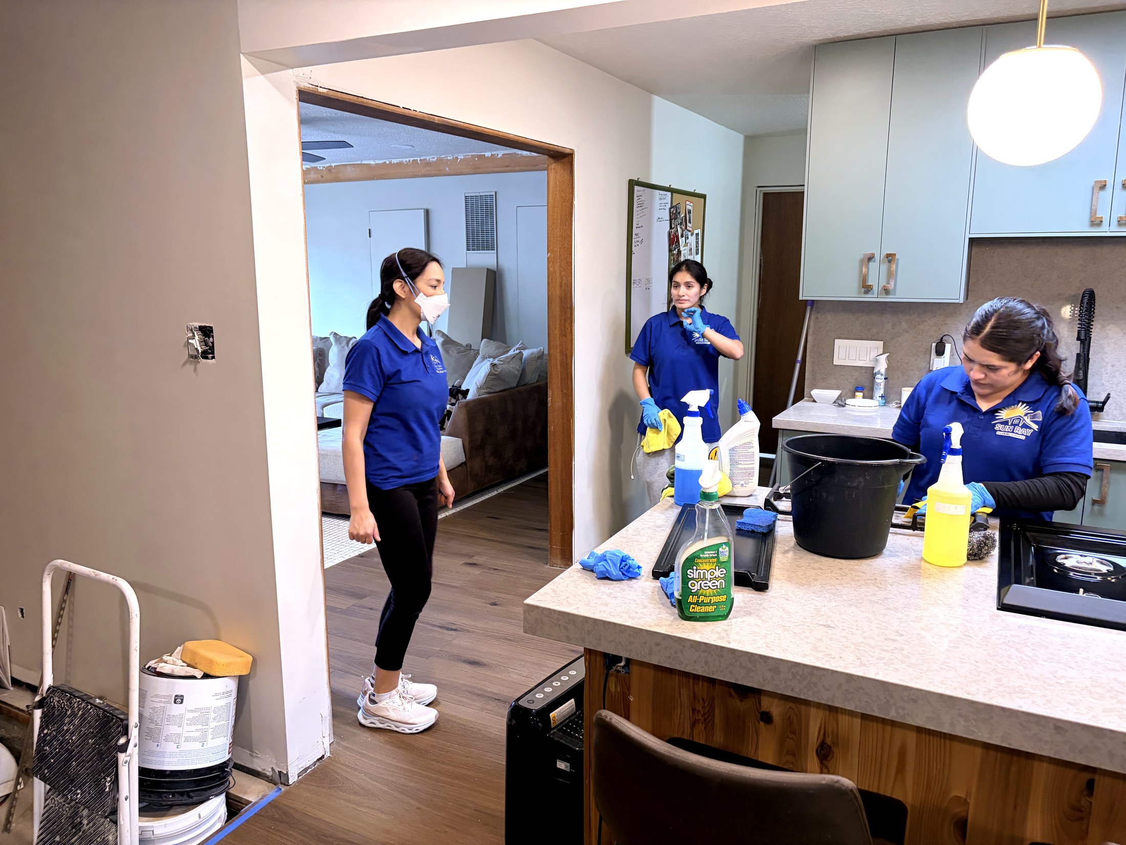 Heber Valley cabin kitchen cleaned for Jordanelle and Deer Creek weekend owners